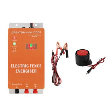 12V Electric Fence AU Plug, 40km Alarm, Poultry & Livestock Use - 1