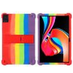 TCL TAB 10L Gen 2 Shockproof Silicone Case with Holder - Rainbow - 1