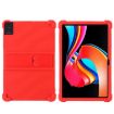 TCL TAB 10L Gen 2 Shockproof Silicone Case with Holder (Red) - 1