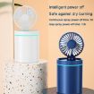F98 Plug-in Green Fan Humidifier with Lights for Desk or Bedroom - 4