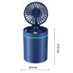 F98 Portable Fan Humidifier with Lights, Battery (Green) - 3