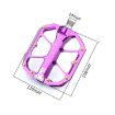 RACEWORK D029 Rose Red CNC Triple Bearing Anti-slip Bicycle Pedals - 3