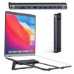 Aluminum 9-in-1 Hub Laptop Stand with PD Fast Charging & LAN Dock - 2