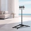 55-Inch Adjustable Quadpod Phone Stand with Dual Clip & Screw - 1