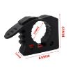 Adjustable Rubber Clamp: 2 Red & 2 Black Car Quick-Fix Clips - 3