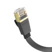 hoco US07 Cat 6 Pure Copper Gigabit Flat Cable 3m (Black) - 3