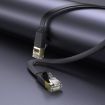 hoco US07 Cat 6 Pure Copper Gigabit Flat Cable 3m (Black) - 6