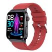 E500 1.83" HD Smart Watch with ECG & Blood Sugar Monitor (Red) - 1