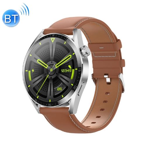 Ochstin 5HK3 Plus 1.36" Round Bluetooth Smart Watch, Leather Strap - 1
