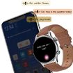 Ochstin 5HK8 Pro 1.36" Smart Watch, Leather Strap (Gold) - 4
