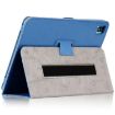 TCL Tab Pro 5G Blue Leather Flower Embossed Tablet Case Holder - 4