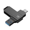 Lenovo Thinkplus MU252 64GB USB 3.1 + USB-C Flash Drive (Black) - 1