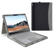 Leather Laptop Case for Microsoft Surface Book 3/2/1 15" (Black Grey) - 1