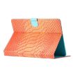 Orange Crocodile Texture Leather Case for 10" Tablets - 4