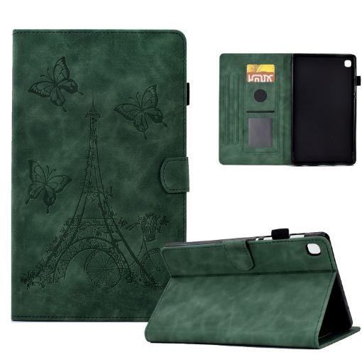 Samsung Galaxy Tab A7 10.4 2020 Green Leather Smart Case - 1