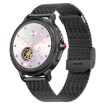 CF96 1.2" Waterproof Smart Steel Strap Wristband, Heart/BP Monitor - 1