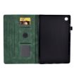 Samsung Galaxy Tab A8 10.5 Peony Butterfly Leather Case Green - 4