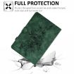 Samsung Galaxy Tab A8 10.5 Peony Butterfly Leather Case Green - 6