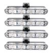 4 in 1 Car Grille Flash Lights with Remote (16 LEDs, Red Blue) - 2