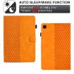 Samsung Galaxy Tab A7 2020 Rhombus Leather Tablet Case (Khaki) - 2