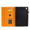 Rhombus Embossed Leather Case for Samsung Galaxy Tab A8 10.5 (Khaki) - 4