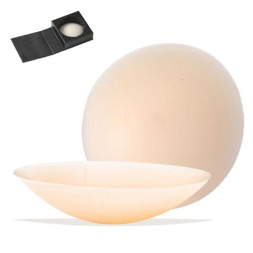 Ultra-Thin Silicone Self-Adhesive Breast Stickers, 8CM Dark Skin - 1