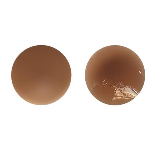 Dark Brown Ultra-Thin Invisible Anti-Bump Silicone Breast Stickers 8cm - 1