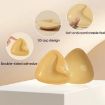 Silicone Double-Sided Triangle Breast Pads, S/A, White Skin, Orange Box - 4