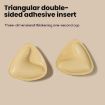 XL/D Brown Skin Silicone Triangle Breast Pads in Orange Box - 5