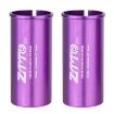 ZTTO 25.4-27.2mm Bicycle Seat Post Conversion Sleeve (Purple) 2pcs - 1