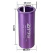 ZTTO 25.4-31.6mm Bicycle Seat Post Conversion Sleeves (2pcs, Purple) - 2