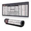 Desk Mat Mouse Pad with Computer Commands, Non-Slip 300x600x2mm - 1