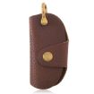 Vintage Pebbled Leather Key Holder - Genuine Leather Keychain - 1