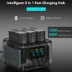 GoPro HERO13 Charger Dock with OLED Screen (Transparent Black) - 3