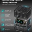 GoPro HERO13 Charger Dock with OLED Screen (Transparent Black) - 5