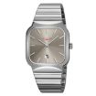 SKMEI 9361 Silver Case Gray Dial Square Quartz Watch - 1