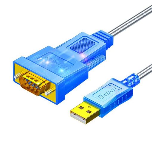 DTECH DT-5011 USB to RS232 Serial Adapter Cable 2m, FT232 & ZT213 - 1