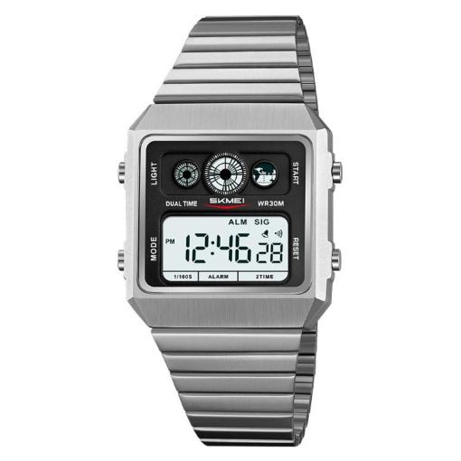 SKMEI 2450 Men Business Square Waterproof Multifunctional Watch - 1
