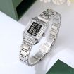 SKMEI 2493 Women's Gold Square Steel Strap Electronic Watch - 2