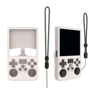 R36 MAX Handheld Console Dustproof Silicone Cover (Beige) - 1