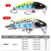 PROBEROS DW623 Minnow Lure for Freshwater Bass, Style D (4.8cm/5g) - 3