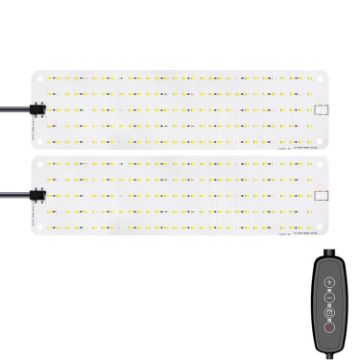 12V LED Panel Plant Growth Fill Light, Two Head (AU Plug) - 1