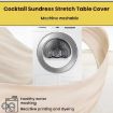 Premium Business Cocktail Bar Stretch Table Cover, 80x110cm - 6