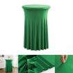 Premium Green Stretch Cocktail Bar Table Cover, 80x110cm - 1