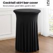 Premium Green Stretch Cocktail Bar Table Cover, 80x110cm - 4