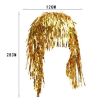 Sapphire Blue 3pcs Cosplay Disco Wigs Foil Tinsel Party Hats Props - 4