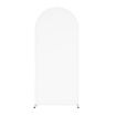 White 150x65cm U Shape Spandex Arch Fabric Cover for Events - 1