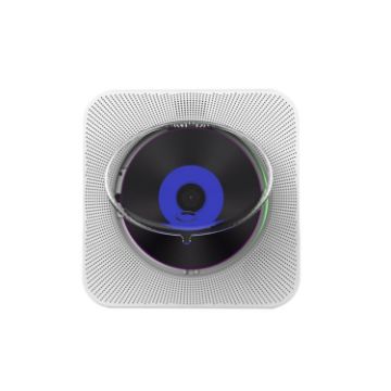 Kecag KC-807 Wall-Mounted Retro Bluetooth CD Player, US Plug White - 1