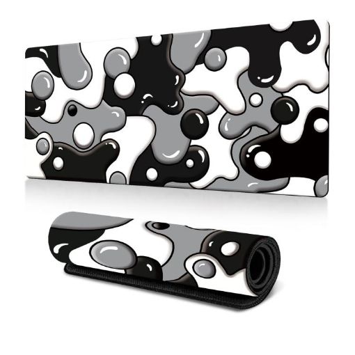Fluid Abstract Mouse Pad 300x700x2mm - Non-Slip Rubber Desk Mat - 1