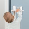 Child Security Lock: Anti-theft Latch for Doors (White Gray) - 2